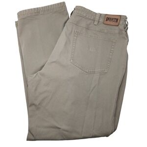 Duluth Trading Co Flex Fire Hose Work Pants Men's Khaki Durable Utility 40x32